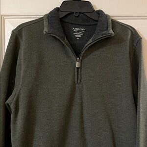 Arrow Men's Olive Zip-Up Sweater
